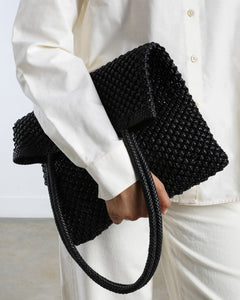 Como Tote Bag, Black Weave Handbags dear-frances 